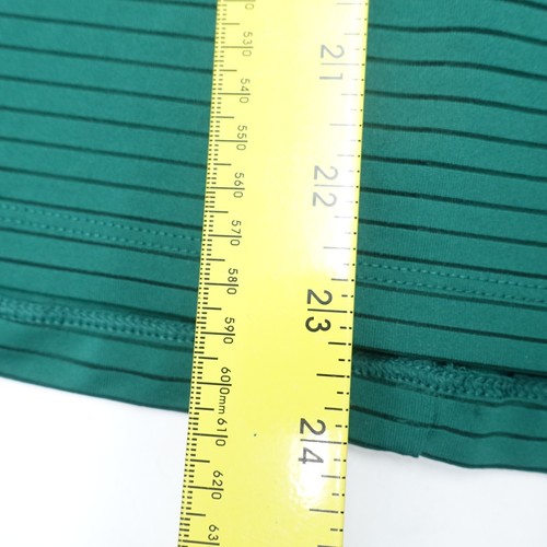 New York & Company Tank Top Women XS Teal Striped Cross Back Sleeveless Pullover - Picture 4 of 8