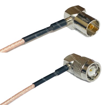 RG316 DVB Pal Female Angle to TNC Male Angle RF Cable Rapid-SHIP LOT