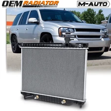 2458 Aluminum Core Radiator fit 2002-2009 GMC Envoy XL XUV/Saab 9-7x/Bravada 4.2