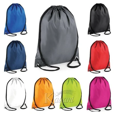 BagBase Gymsac Water Resist Drawstring Backpack Sport School PE Boys Girls Bag