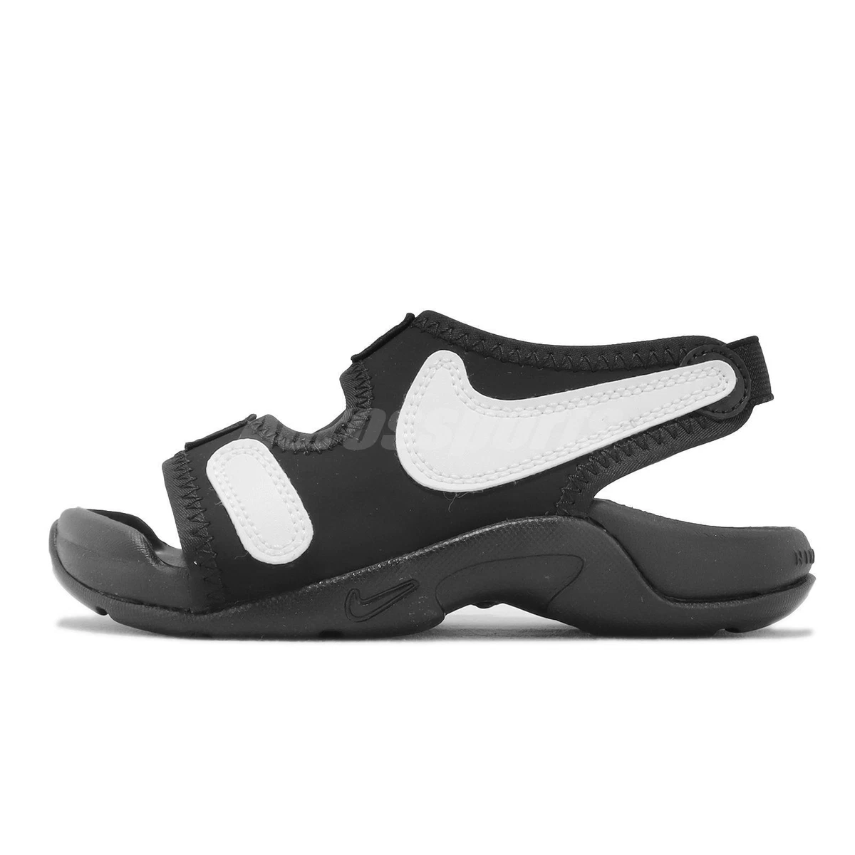 Nike Sunray Adjust 6 PS Black White Kid Preschool Sandals Shoes DX5545-002 |