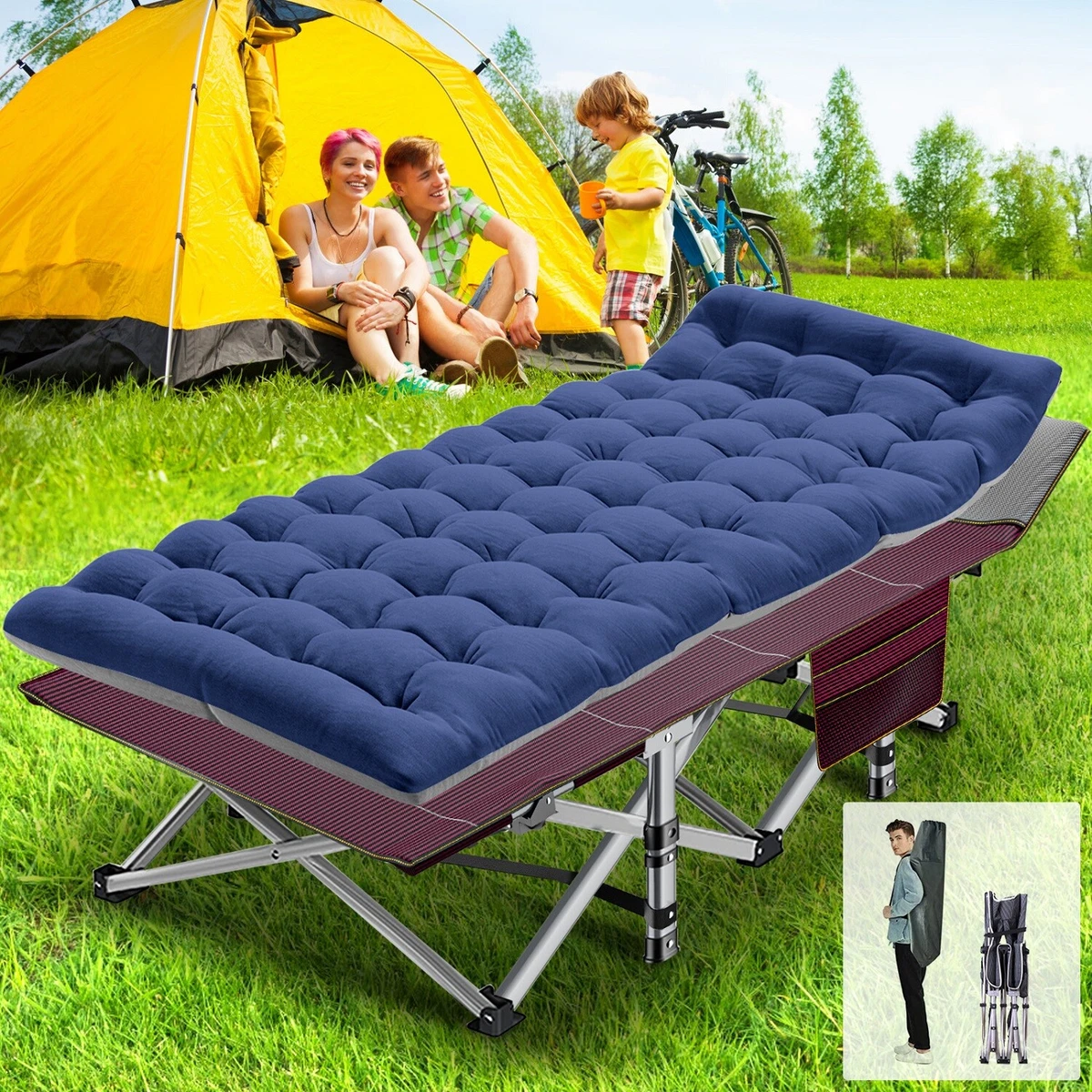 Portable sleeping top cots for adults