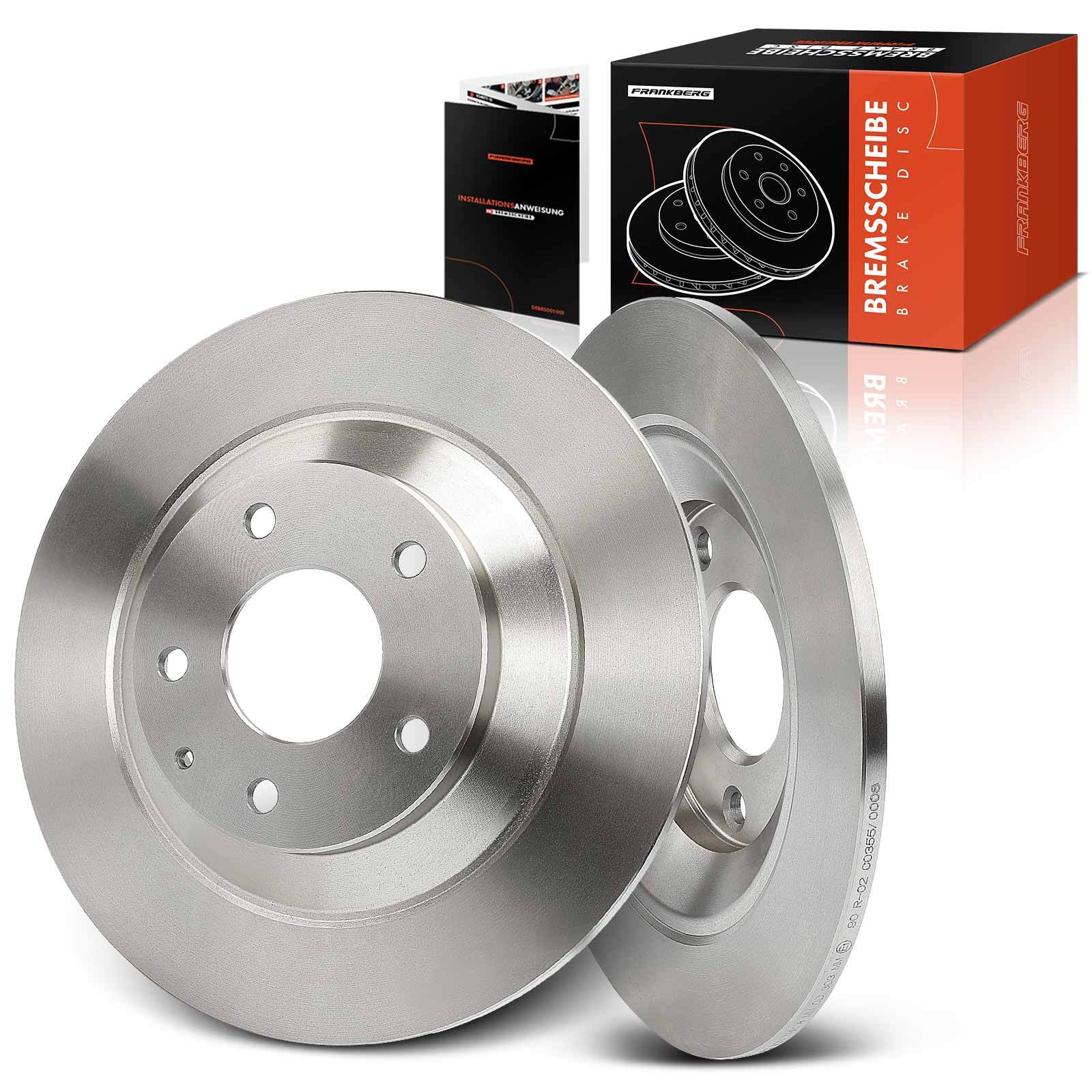 Frankberg 2x 303mm Brake Discs for Mazda CX-30 CX-5 MX-30 DM GH KE KE KF Rear