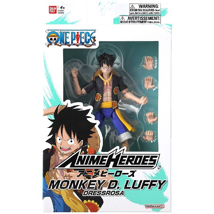 3296580370078 АНИМЕ-ГЕРОИ ONE PIECE - МАНКИ Д ЛУФФИ В КОСТЮМЕ РОЗЫ БАНДАЙ 10690₽