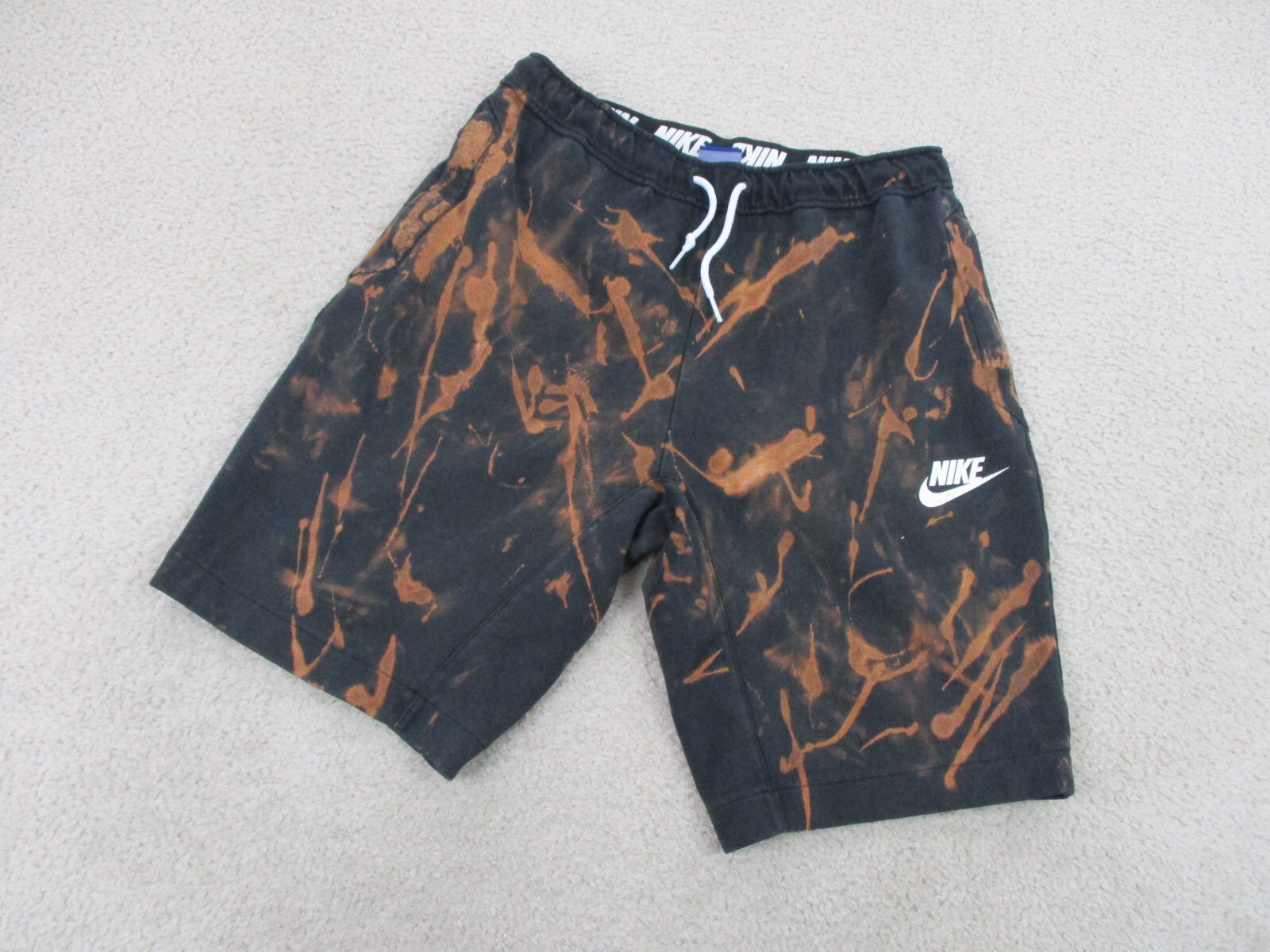 Nike Shorts Adult Medium Black White Sweat Pants Outdoors Athletic Gym Mens  A90* | eBay