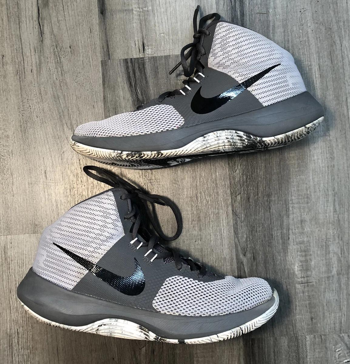 Nike Air Precision Basketball Shoes Men s Size 8 Grey 898455 004 No Box
