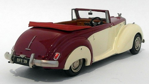 Top Marques 1/43 Scale HE4 - 1954 Alvis TC 21/100 Grey Lady Open - Maroon/Cream - Picture 3 of 5