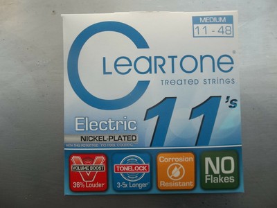 ZWEI SÄTZE Cleartone Stärke 11-48 E-Gitarrensaiten. SCHNELLER KOSTENLOSER VERSAND!