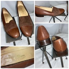 Lily of Florence Marta Boschi Shoe Sz 8 AA Women Brown Leather Italy YGI G0S-211