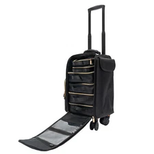 Rolling Makeup Train Case Trolley for Makeup Artist Nail Technician Hairstylist