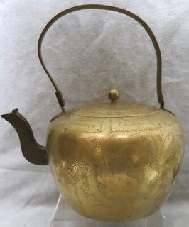 Antique Chinese Brass Teapot