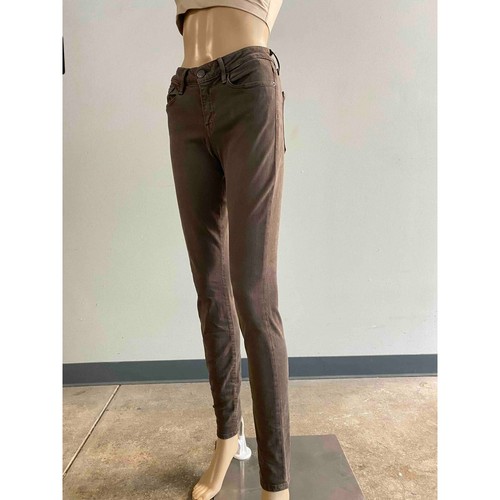 Vince Riley leggings marrone lavaggio skinny jeans casual tutti i giorni pantaloni denim taglia 29 - Foto 3 di 8