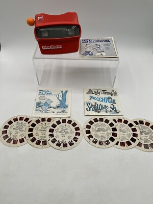 Vintage 3-D GAF View-Master Viewer Plus (2) Packs Of Vintage Disney Reels 1979