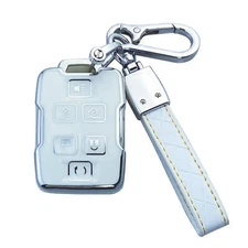 Yuebutor Key Fob Cover Case Fit for Chevy Silverado Tahoe Suburban GMC Sierra