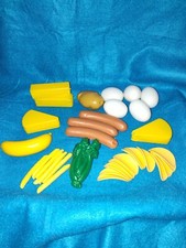 Vintage Kids Play Food Pretend Kitchen Plastic Food Groceries Cooking Mixed Lot