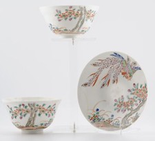 Antico set di tazze o teiere giapponese periodo Meiji porcellana guscio d'uovo