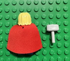 Lego Marvel Super Heroes Minifigure Thor Soft Cape Dark Blue Legs 76038 76030!
