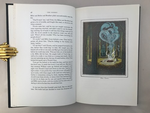 1976 DE LUXE EDITION J.R.R. Tolkien THE HOBBIT There Back Again Maps Illustrated - 第 10/22 張圖片