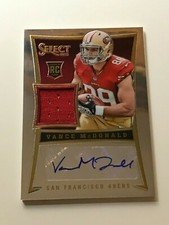 2013 SELECT FOOTBALL No.247 VANCE McDONALD AUTO JERSEY #117/499