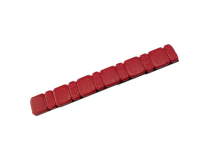 Motorrad Klebegewichte Moto 45g Riegel ROT Klebegewicht 1 Stück 6x2,5g + 6x5g