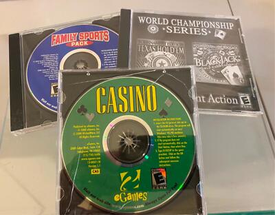 Lot Of Three CD Rom's Window's/Mac Software Disc W/ Instruction Cards Pre-Owned