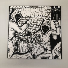 SUNAMI Sunami / Demonstration LP Magenta/Blue Swirl RARE OOP gulch hardcore
