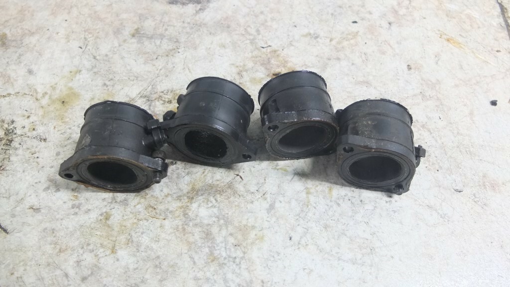 92 Kawasaki ZX6 ZX 6 600 ZX600 Intake Manifolds Boots Tubes