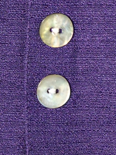 Vtg Sheri Martin NY Suit Woman's Size 12P Purple Jacket Maxi Dress BohoChic - Picture 7 of 23