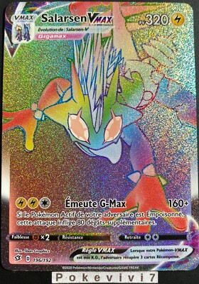 Carte Pokemon Salarsen 196 192 Vmax Secrete Epee Et Bouclier 2 Eb02 Fr Neuf Ebay