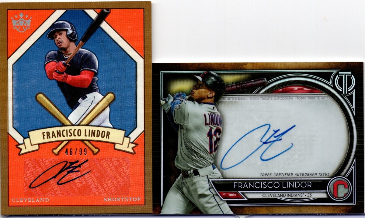 FRANCISCO LINDOR 2020 TRIBUTE AUTO 24/150 & 2019 DIAMOND KINGS 205 