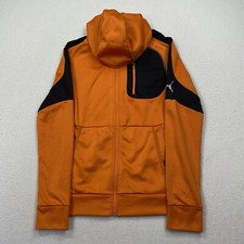 Puma Men's Way 1 Perforrmance Full-Zip Hoodie Sweatshirt Size S Orange 580110