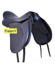 New Freeny Dressage Leather Horse Saddle