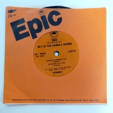 SLY & FAMILY STONE 7" EP Thankful N' Thoughtful on EPIC Gt 675