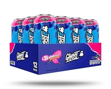 Ghost Energy Bubblicious Cotton Candy Energy Drink 16fl oz 12 pack 