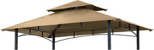 Grill Gazebo Replacement Canopy Roof – 5X8 Outdoor Grill Shelter Canopy Top Dou