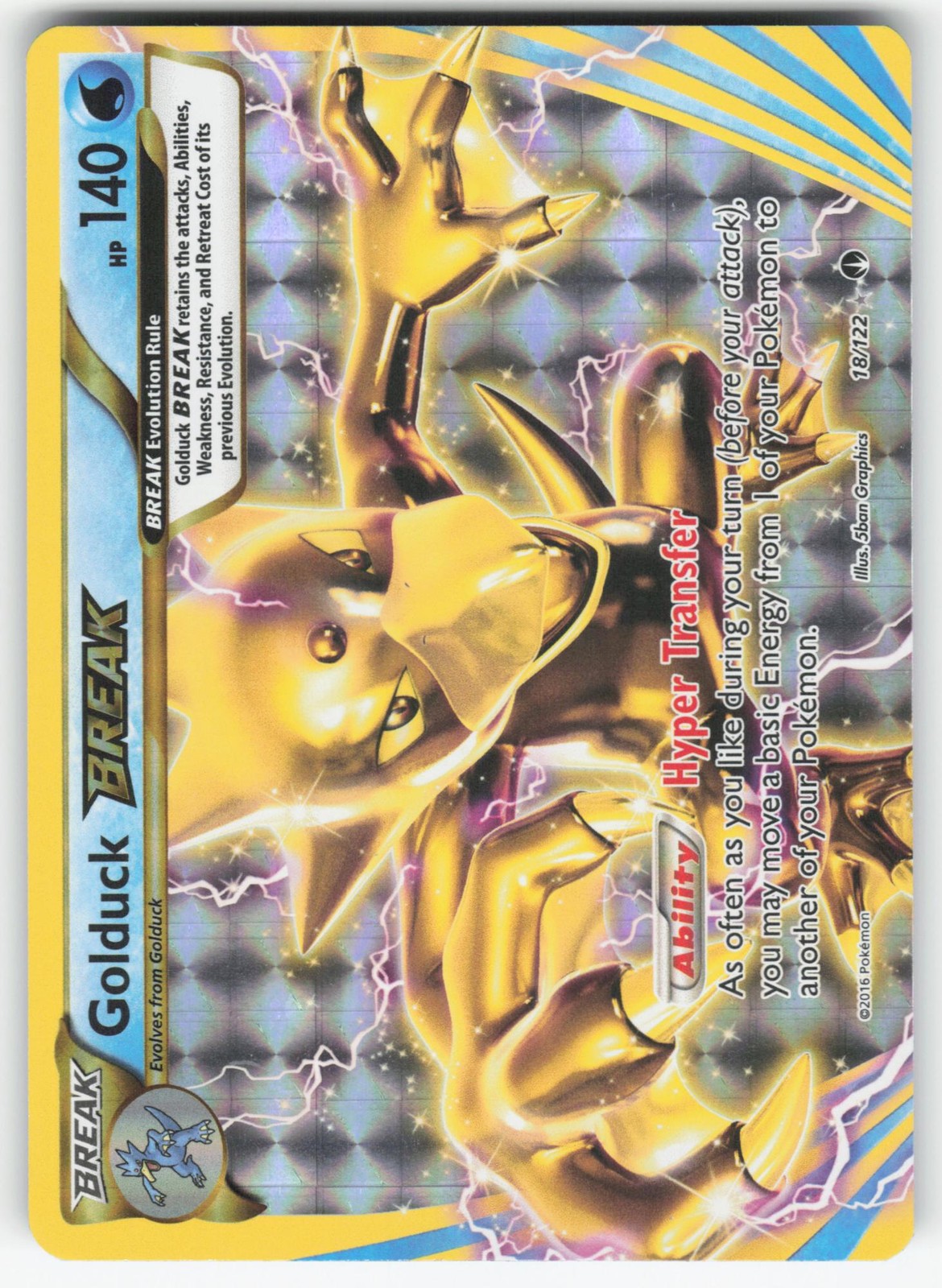 LP Golduck BREAK 18/122 BREAKpoint Ultra Rare Pokemon