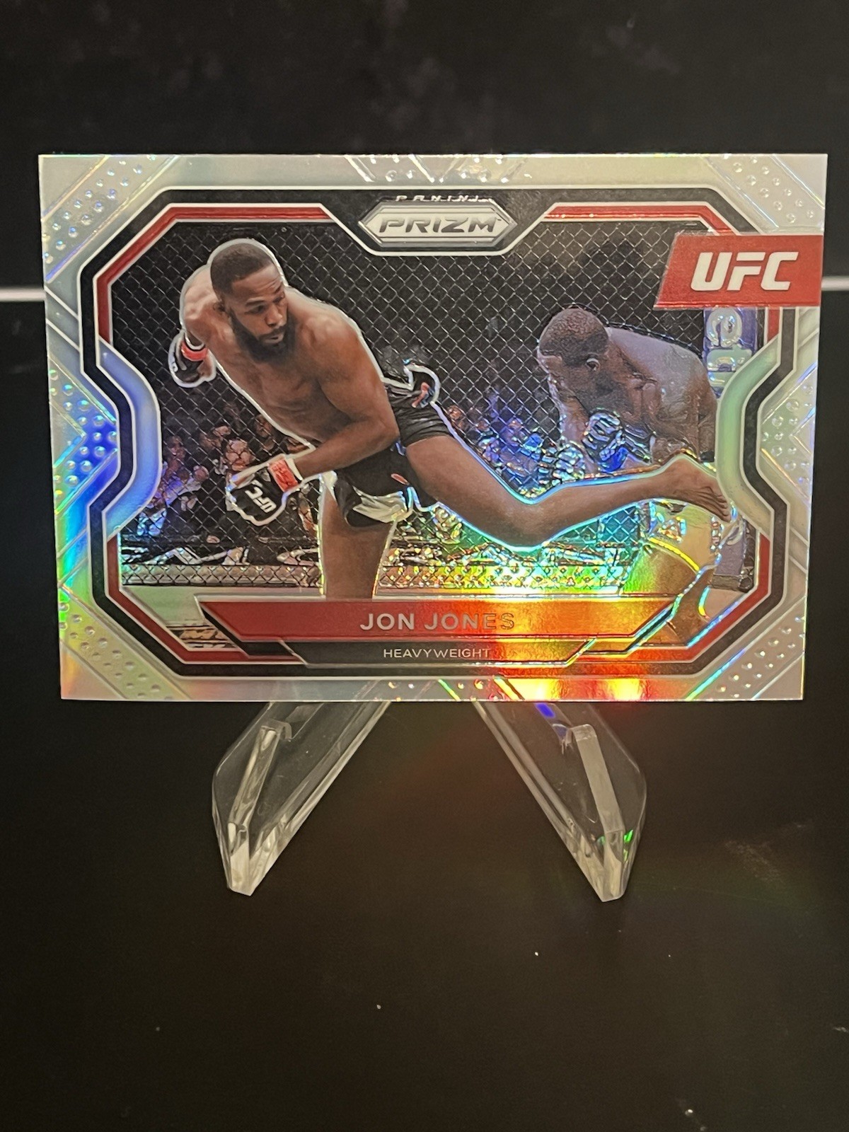 Jon Jones - 2021 Panini Prizm UFC - Silver Prizm First Year Prizm UFC