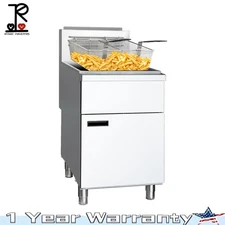 Commercial Deep Fryer Liquid Propane Fryer CSA Adjustable Thermostat 200°F-400°F