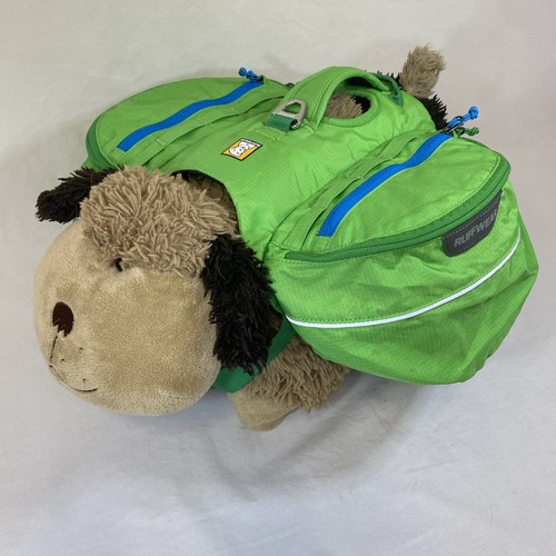 Ruffwear Approach Dog Backpack Lime Green Camping Hiking Saddle Bags Small