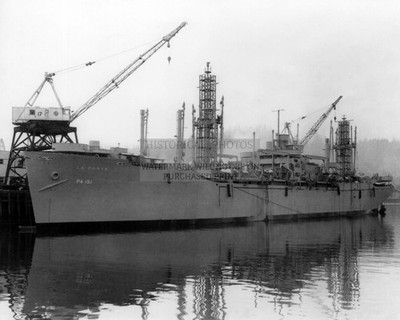 USS LA PORTE APA-151 ATTACK TRANSPORT OREGON SHIPYARD 1944 8X10 PHOTO