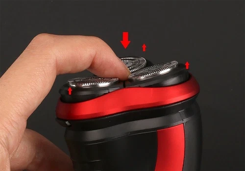 Rasoio Uomo Rotante Impermeabile Rasoio Elettrico Pop-Up Trimmer Wet Dry Cordless US - Foto 8 di 15