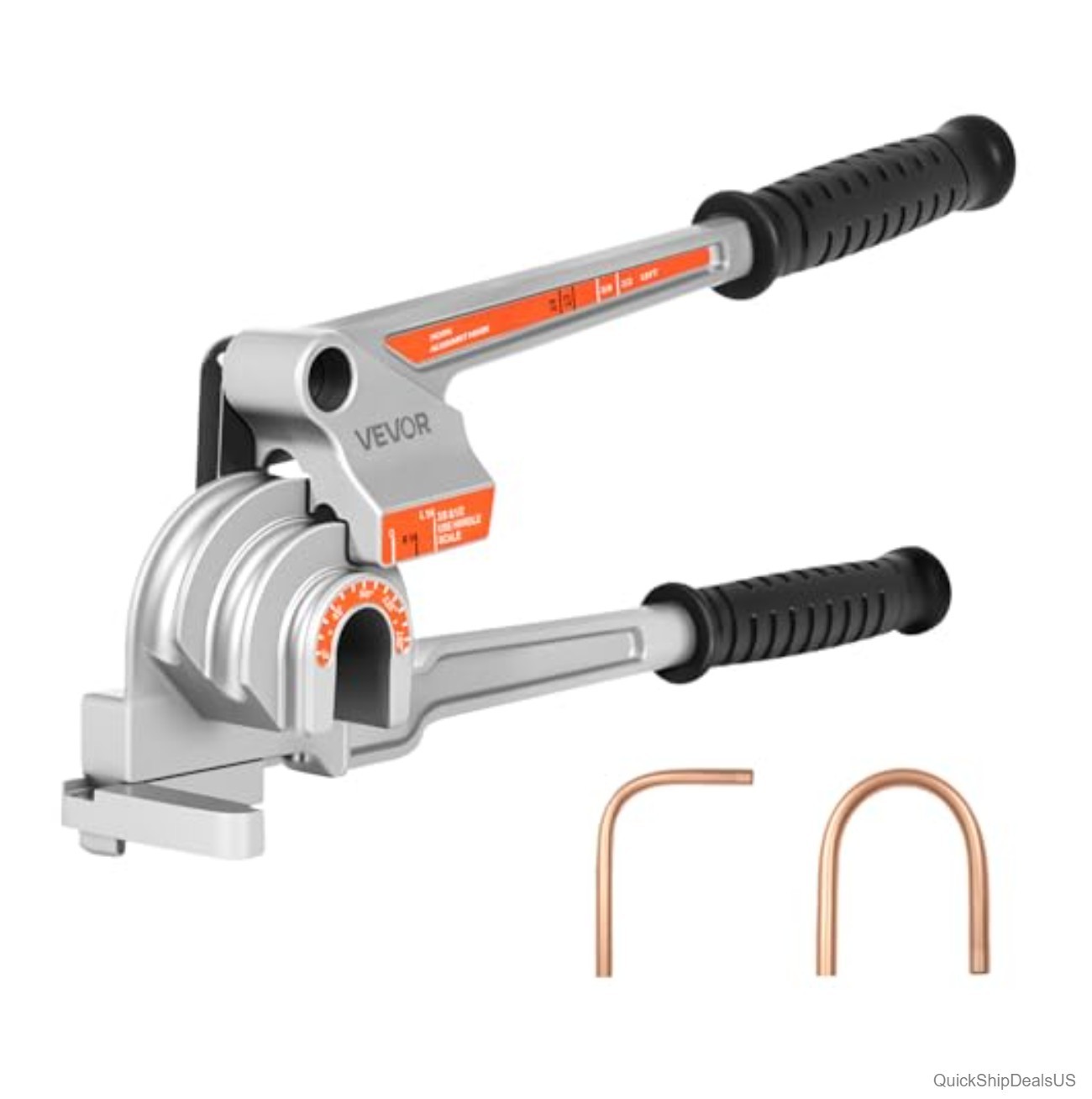 VEVOR 3 in 1 Lever Pipe Tube Bender for 1/4", 3/8", 1/2" (12.7mm) O.D. Tubes