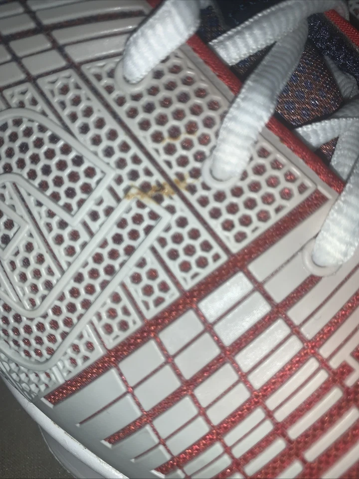 Zapatos de golf FootJoy Hyperflex 2.0 para mujer-blanco/rojo/azul talla 9.5 Foto 3 de 4