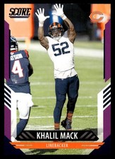 2021 Panini Score Khalil Mack #127 Chicago Bears NFL Football Purple