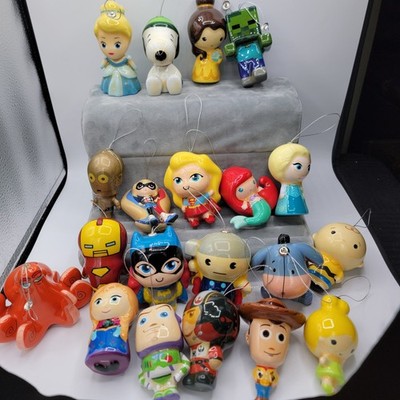 Christmas ornaments Featuring Dc Comics, Pixar, Disney. Peanuts, Marvel , and...