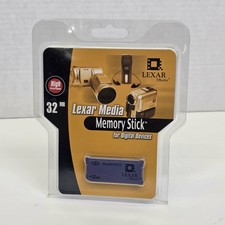 Lexar Media Memory Stick 32MB Vintage Brand New Sealed Sony Cyber-shot Handycam