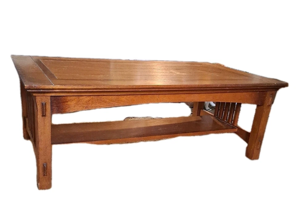 Mesa de centro de roble macizo Foto 4 de 4