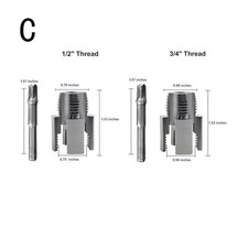 Integrated Internal  External Pipe Threading Tool,PVC Pipe Thread Cutting Tool