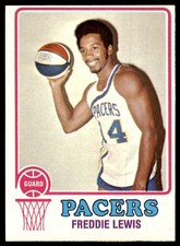 1973-74 Topps Basketball Card Freddie Lewis Indiana Pacers #212