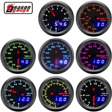52mm Car LED Digital Gauge Tachometer Boost Volt Oil Temp Pressure